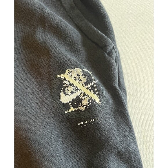 Nike Athletics Logo Boys Black Sweatpants Size Medium Drawstring Waist - Picture 3 of 10